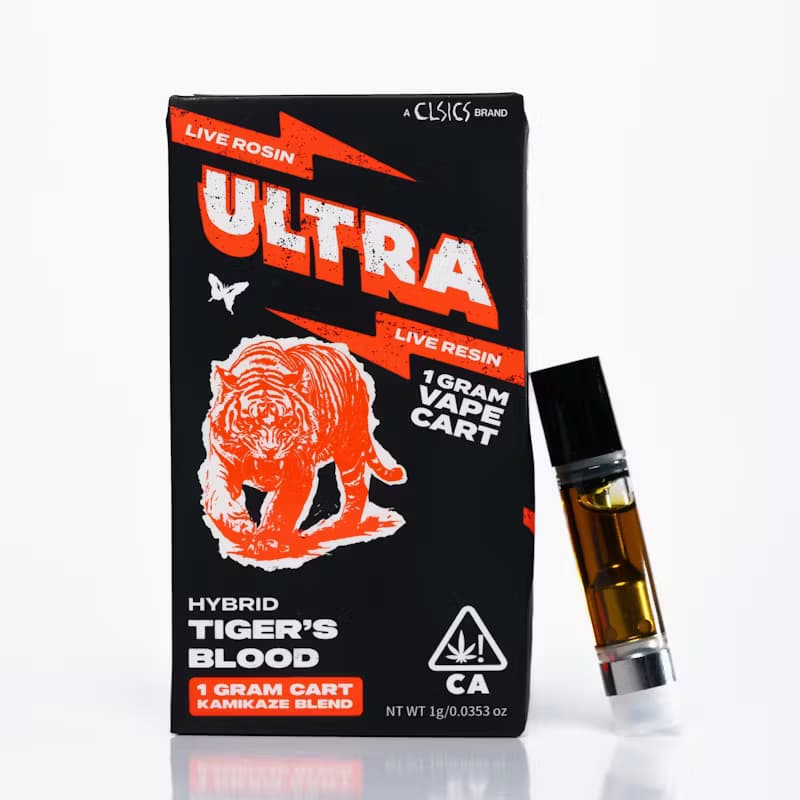 Live Resin Vape-Ultra-Tiger's Blood Cartridge