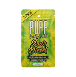 Pre-Roll Pack-PUFF-Sour Diesel 0.5g 5-Pack-image-1