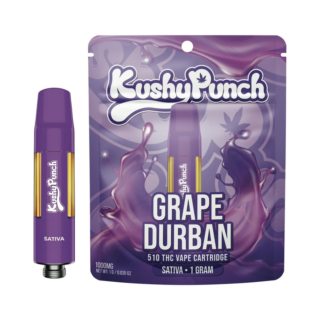 Premium Oil-Kushy Punch-Grape Durban Cartridge