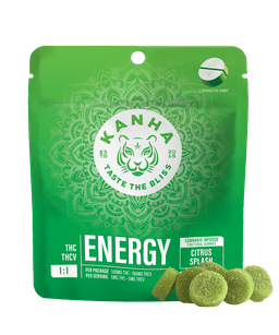 Ratio (CBN/CBD)-Kanha-Citrus Splash 1:1 THC THCV Energy Gummies-image-1