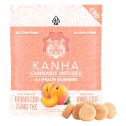 Ratio (CBN/CBD)-Kanha-Peach 4:1 CBD THC-image-1