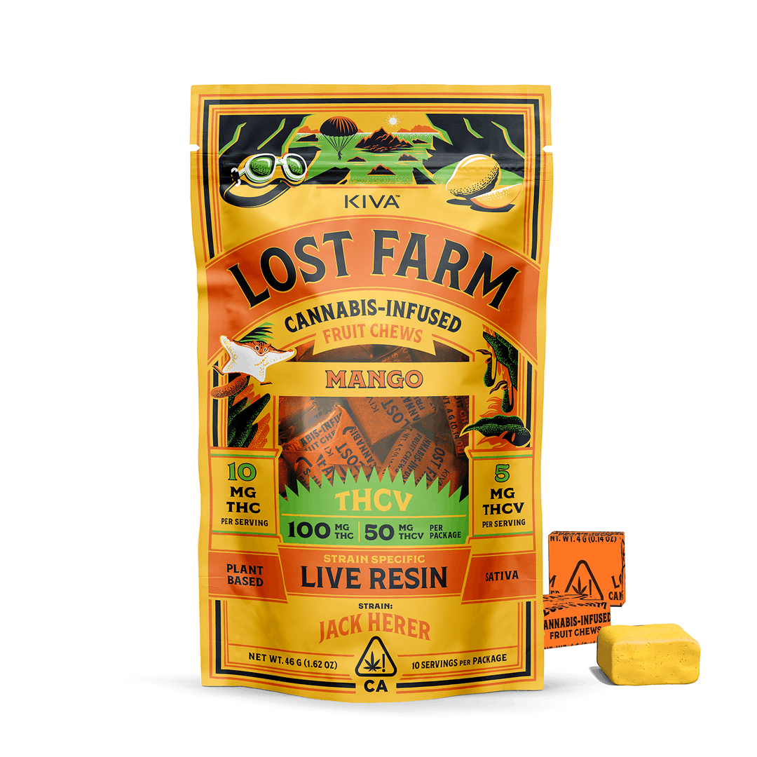Ratio (CBN/CBD)-Lost Farm-Mango X Jack Herer 2:1 THCV Live Resin Fruit Chews