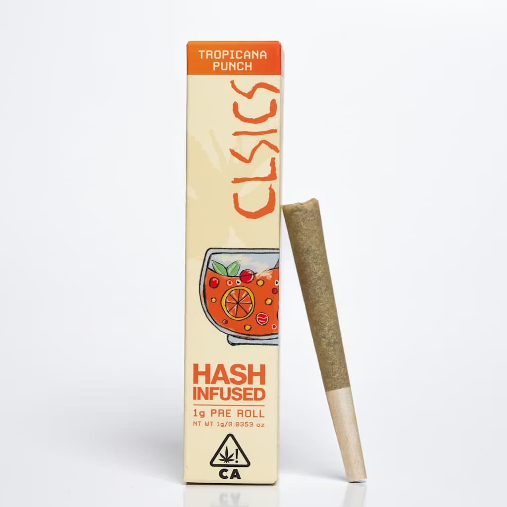 Single Infused Pre-Roll-CLSICS-Tropicana Punch Hash Infused Preroll