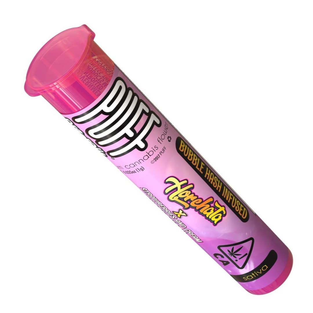 Single Infused Pre-Roll-PUFF-Horchata x Strawberry Bubble Hash Preroll