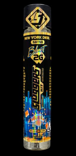 Single Infused Pre-Roll-Sluggers Hit-New York Diesel Infused Blunt-image-1