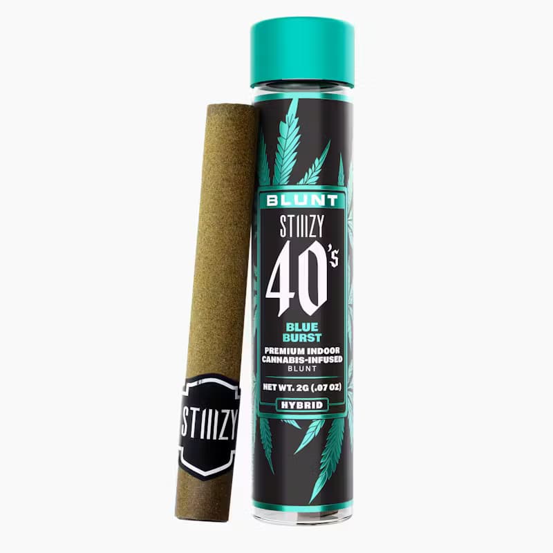 Single Infused Pre-Roll-STIIIZY-Blue Burst 40's Blunt