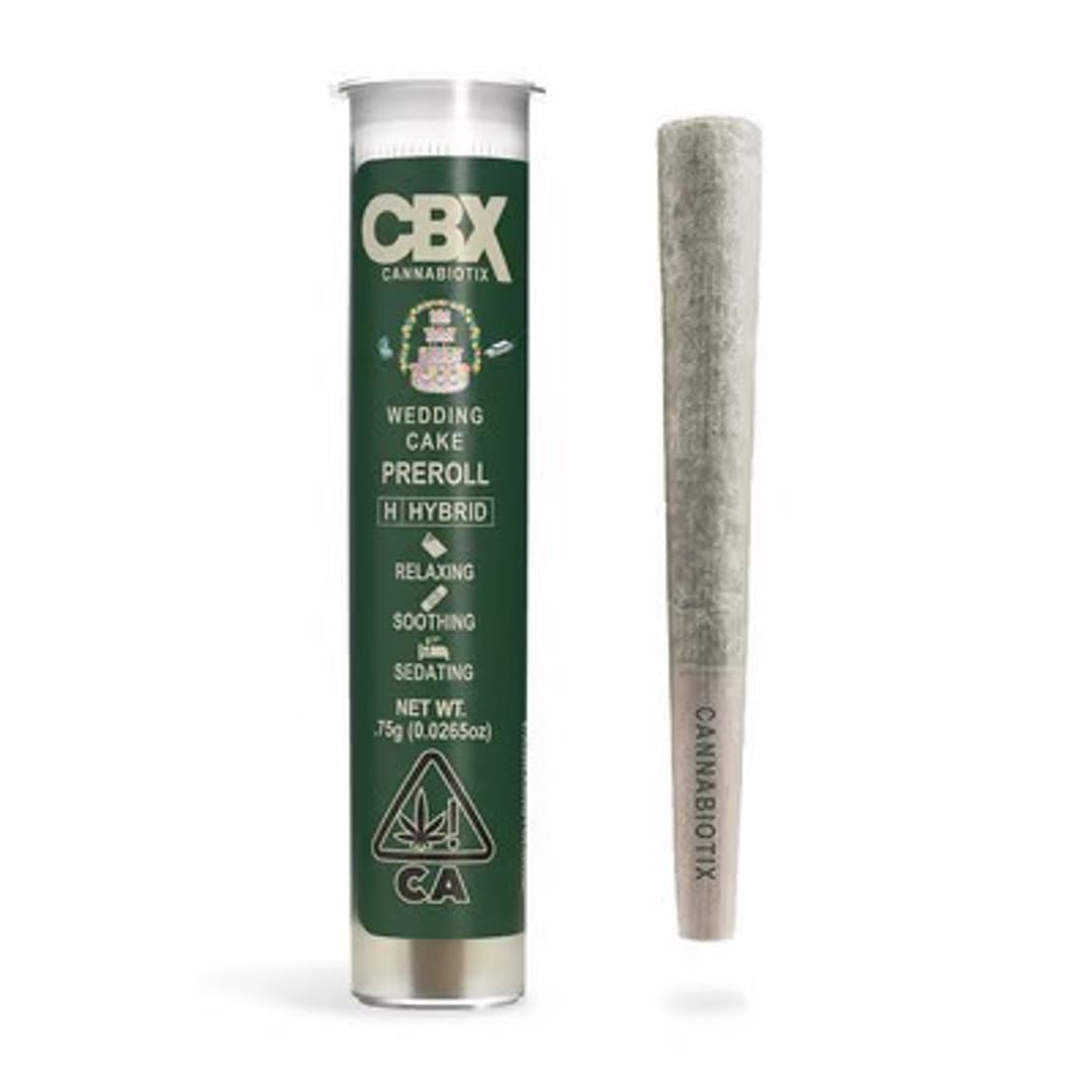Single Pre-Roll-Cannabiotix-Wedding Cake Preroll