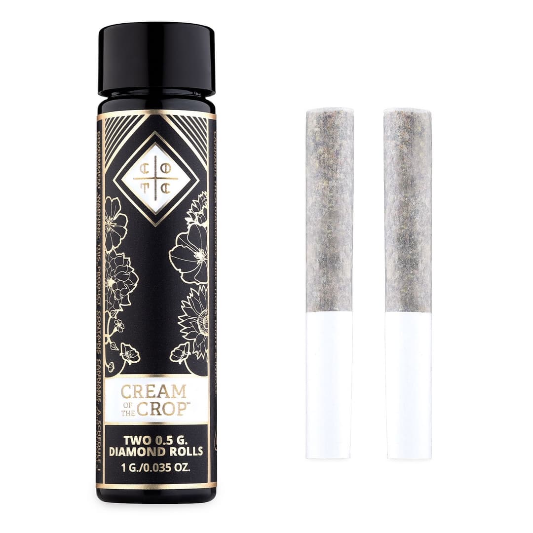 Infused Pre-Roll Pack-Cream of The Crop-Dosi-Walker x Blue Popz Diamond Infused 2-Pack
