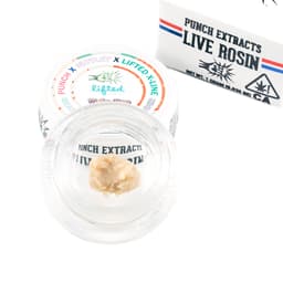 Solventless Rosin-Punch Extracts-Grapefruit Papaya Tier 4 Live Rosin Cold Cure Budder-image-1
