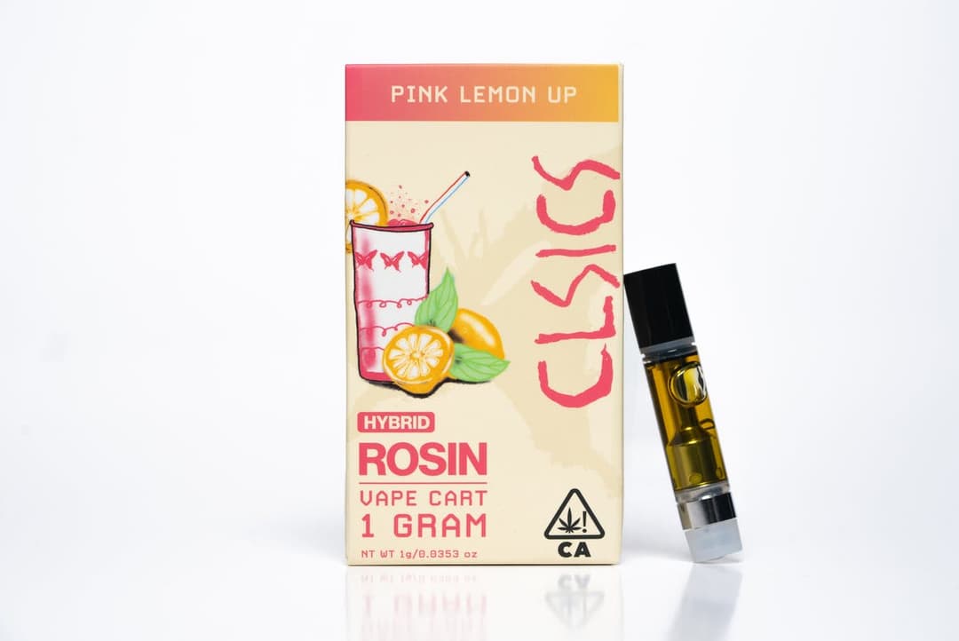 Solventless Rosin Vape-CLSICS-Pink Lemon Up Cartridge