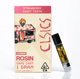 Solventless Rosin Vape-CLSICS-Strawberry Sweet Tooth Cartridge-image-1