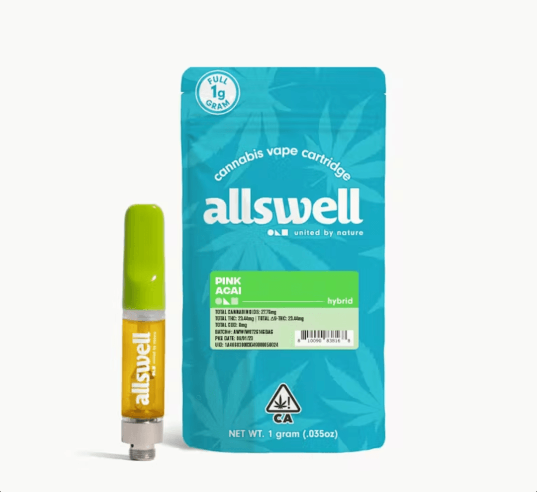 Vapes-Allswell-Pink Acai Cartridge